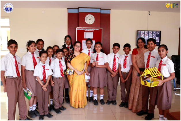 Robotics club showcase at National Public School